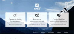 Desktop Screenshot of forse.no